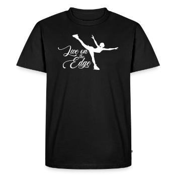 figure skating - Men's Premium Organic T-Shirt - black - Front - Nico (187cm)