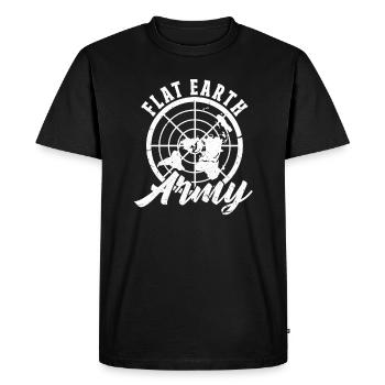 Terre plate - T-shirt Premium bio Homme - noir - Devant - Nico (187cm)