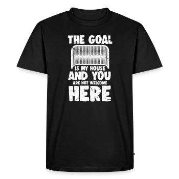 Hockey Gardien De Hockey Sur Glace Hockey Cadeau De Gardien De But - T-shirt Premium bio Homme - noir - Devant - Nico (187cm)