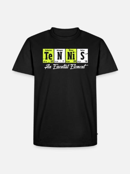 Tennis - Men's Premium Organic T-Shirt - black