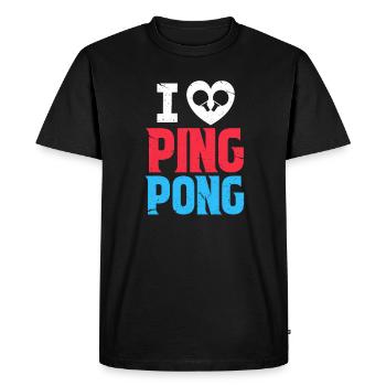 ping-pong - T-shirt Premium bio Homme - noir - Devant - Nico (187cm)