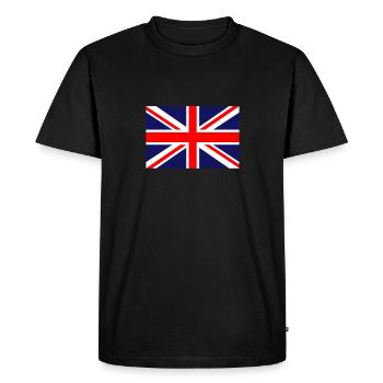 Royaume-Uni Royaume-Uni Londres - T-shirt Premium bio Homme - noir - Devant - Nico (187cm)