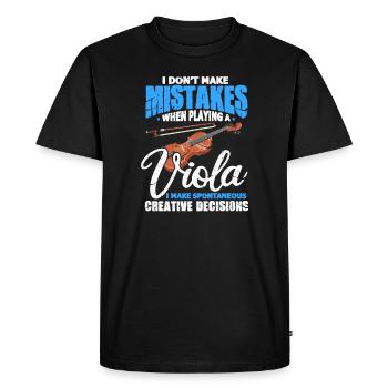 Viola orchestra viola violin violin gift - Men's Premium Organic T-Shirt - black - Front - Nico (187cm)
