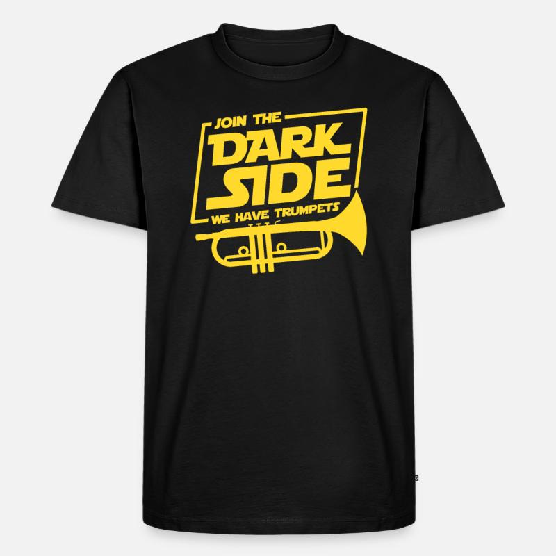 Trompete - Männer Premium Bio T-Shirt - Schwarz