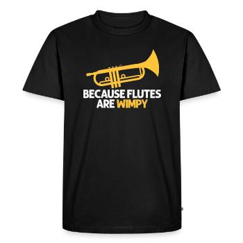 Trumpet Evolution Trumpets Band Musician Gift - Men's Premium Organic T-Shirt - black - Front - Nico (187cm)