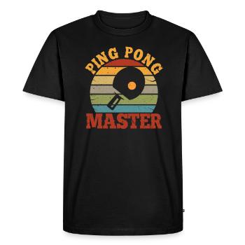Ping-pong - T-shirt Premium bio Homme - noir - Devant - Nico (187cm)