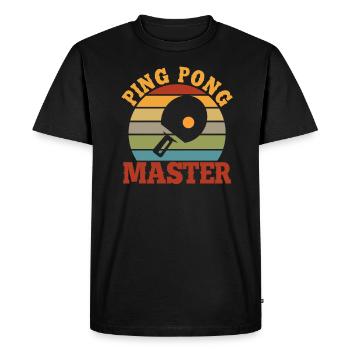 Ping pong table tennis ping pong gift - Men's Premium Organic T-Shirt - black - Front - Nico (187cm)