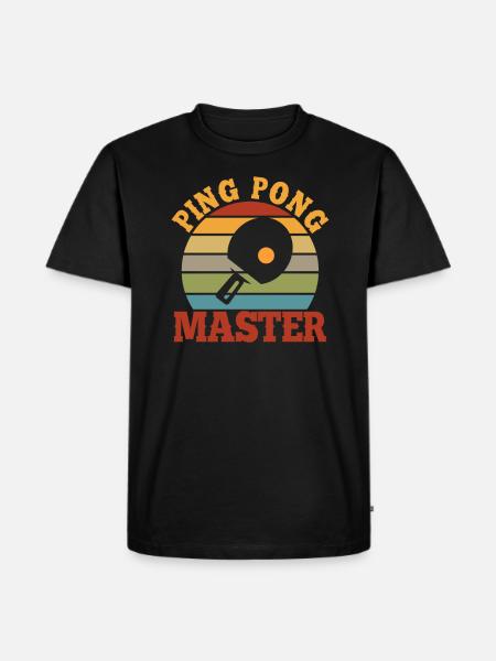 Ping Pong Ping Pong Cadeau - T-shirt Premium bio Homme - noir
