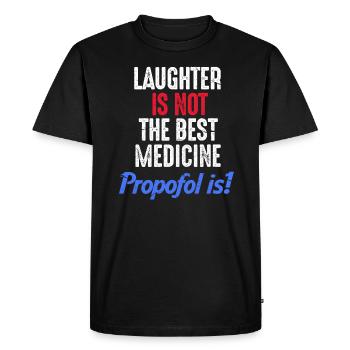 Cadeau d'anesthésie au propofol - T-shirt Premium bio Homme - noir - Devant - Nico (187cm)