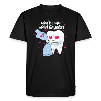 Dentiste Dentiste Dentiste Dents Cadeau Dentiste - T-shirt Premium bio Homme - noir - Devant - Nico (187cm)