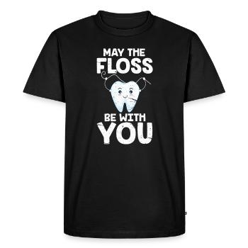 dentiste - T-shirt Premium bio Homme - noir - Devant - Nico (187cm)