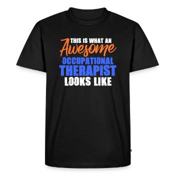 Occupational Therapist Occupational Therapy Therapist Gift - Men's Premium Organic T-Shirt - black - Front - Nico (187cm)