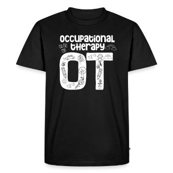 Occupational Therapist Therapy Therapist Occupational Therapy - Men's Premium Organic T-Shirt - black - Front - Nico (187cm)