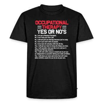 occupational therapist - Men's Premium Organic T-Shirt - black - Front - Nico (187cm)