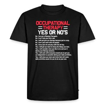 Occupational therapy occupational therapist - Men's Premium Organic T-Shirt - black - Front - Nico (187cm)