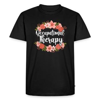 occupational Therapy - Men's Premium Organic T-Shirt - black - Front - Nico (187cm)