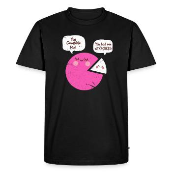 Mathe Geometrie Mathematik Mathematiker Geschenk - Männer Premium Bio T-Shirt - Schwarz - Vorne - Nico (187cm)