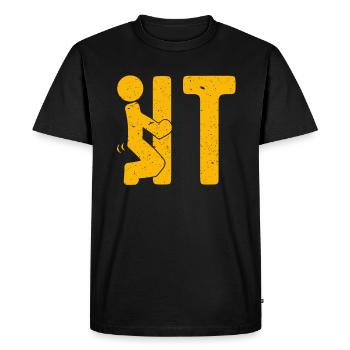 Fuck it Informationstechnik - Männer Premium Bio T-Shirt - Schwarz - Vorne - Nico (187cm)