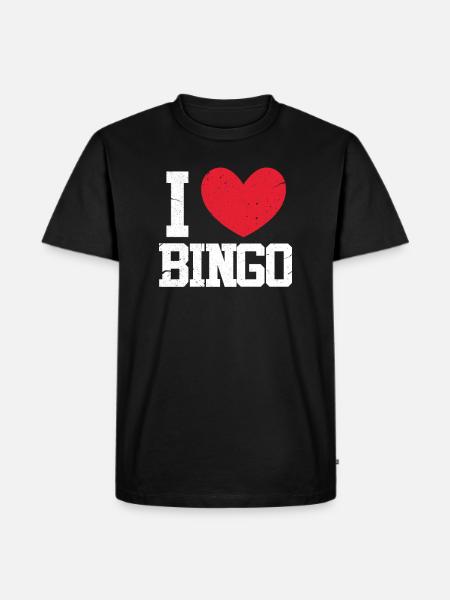Bingo - Men's Premium Organic T-Shirt - black