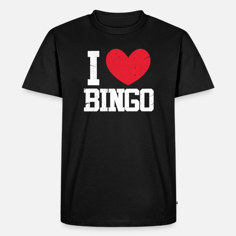 Bingo - Männer Premium Bio T-Shirt - Schwarz