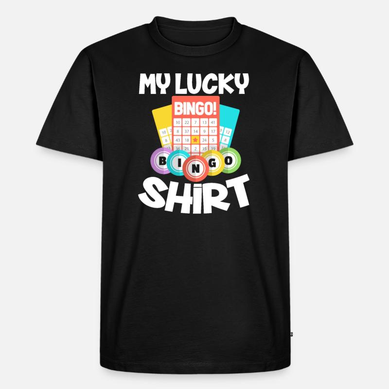 Bingo - Männer Premium Bio T-Shirt - Schwarz
