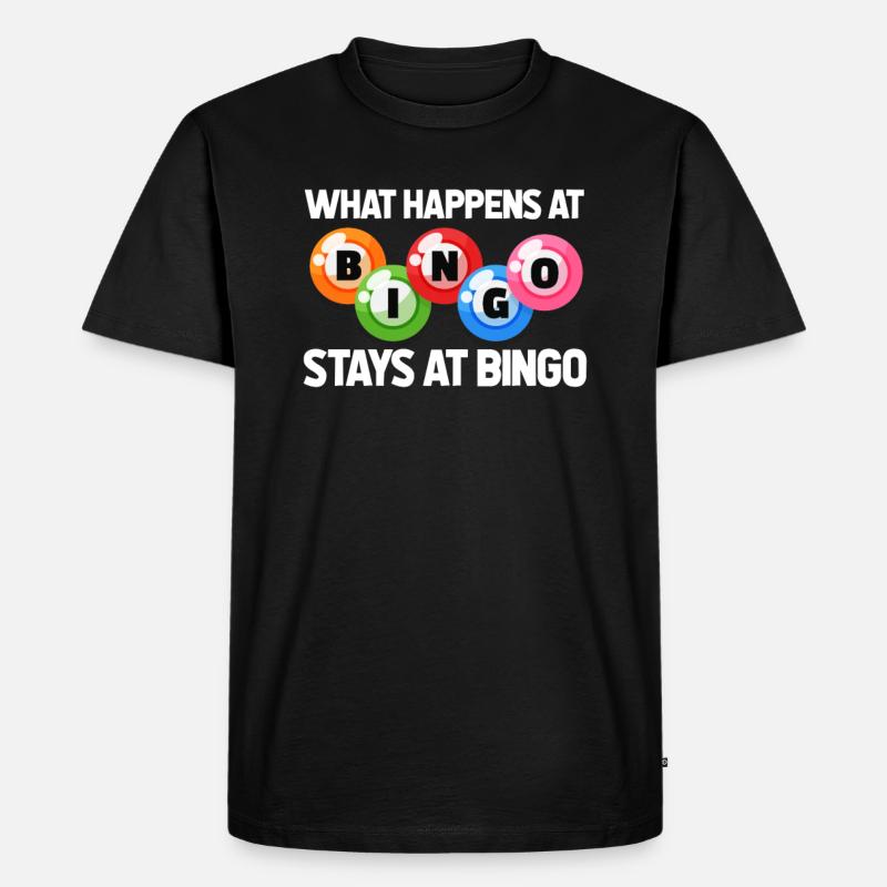 Bingo - Männer Premium Bio T-Shirt - Schwarz