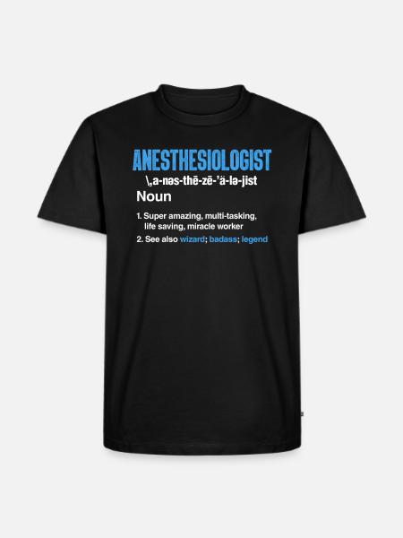 Anesthesiologist anesthesiologist injection gift - Men's Premium Organic T-Shirt - black