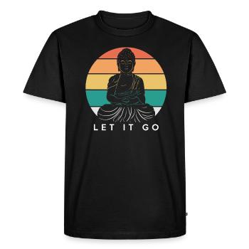 Bouddha - T-shirt Premium bio Homme - noir - Devant - Nico (187cm)