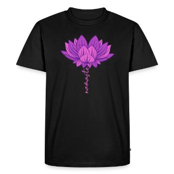 Namaste - T-shirt Premium bio Homme - noir - Devant - Nico (187cm)