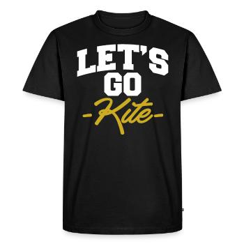 Allons cadeau de t-shirt kite shore kite kite - T-shirt Premium bio Homme - noir - Devant - Nico (187cm)