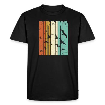 Birdwatching Birdwatcher Bird Birds - Men's Premium Organic T-Shirt - black - Front - Nico (187cm)