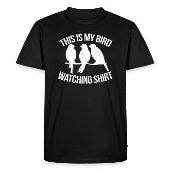 ornithologue - T-shirt Premium bio Homme - noir - Devant - Nico (187cm)