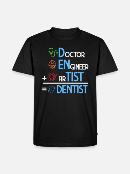 dentist - Men's Premium Organic T-Shirt - black