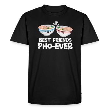 Pho amitié soupe vietnamien Vietnam - T-shirt Premium bio Homme - noir - Devant - Nico (187cm)