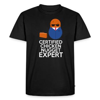 Nuggets de poulet Nugget Fast Food Food Gift - T-shirt Premium bio Homme - noir - Devant - Nico (187cm)