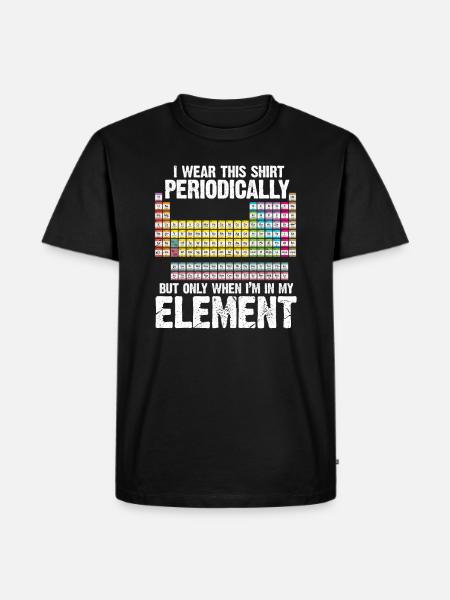 periodic system - Men's Premium Organic T-Shirt - black