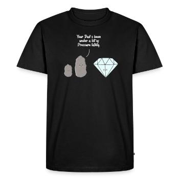 géologie - T-shirt Premium bio Homme - noir - Devant - Nico (187cm)