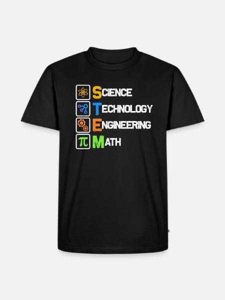 science - Men's Premium Organic T-Shirt - black