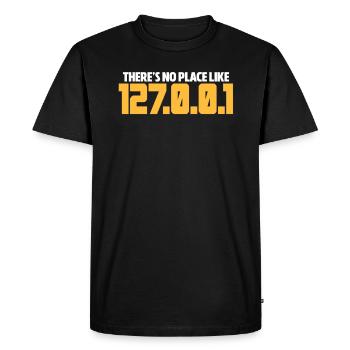 programmer - Men's Premium Organic T-Shirt - black - Front - Nico (187cm)