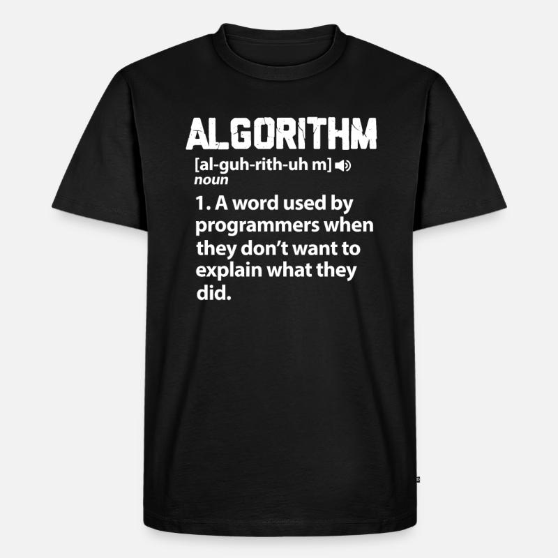 Programmierer - Männer Premium Bio T-Shirt - Schwarz