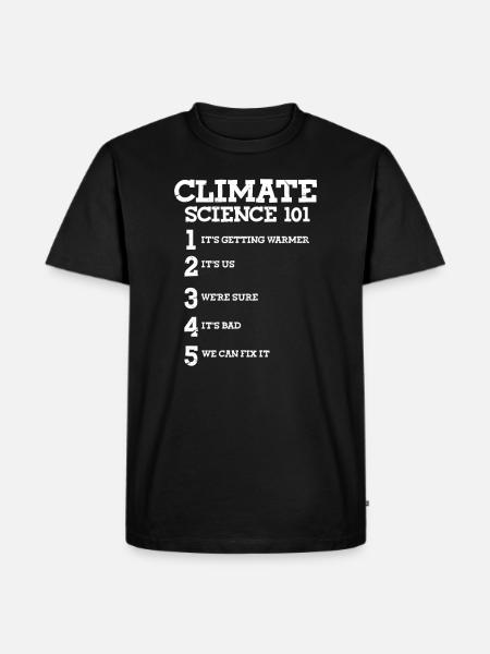 Climate change - Men's Premium Organic T-Shirt - black
