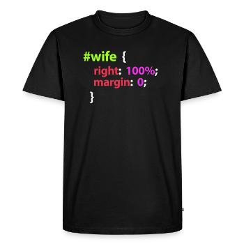programmer - Men's Premium Organic T-Shirt - black - Front - Nico (187cm)
