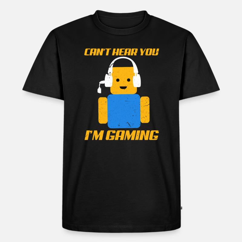 Gaming Roblox - Männer Premium Bio T-Shirt - Schwarz