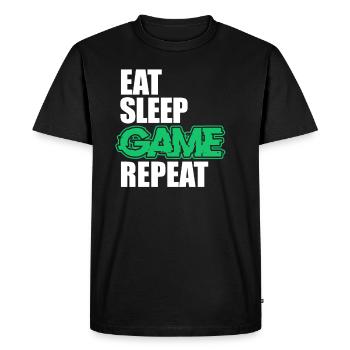 Gaming - T-shirt Premium bio Homme - noir - Devant - Nico (187cm)