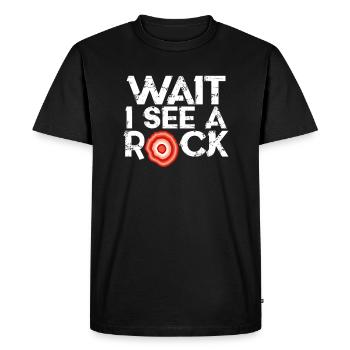 géologie - T-shirt Premium bio Homme - noir - Devant - Nico (187cm)