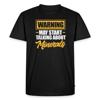 Géologie Géologue Géologue Minéraux Cadeau - T-shirt Premium bio Homme - noir - Devant - Nico (187cm)