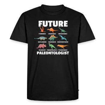 paléontologie - T-shirt Premium bio Homme - noir - Devant - Nico (187cm)