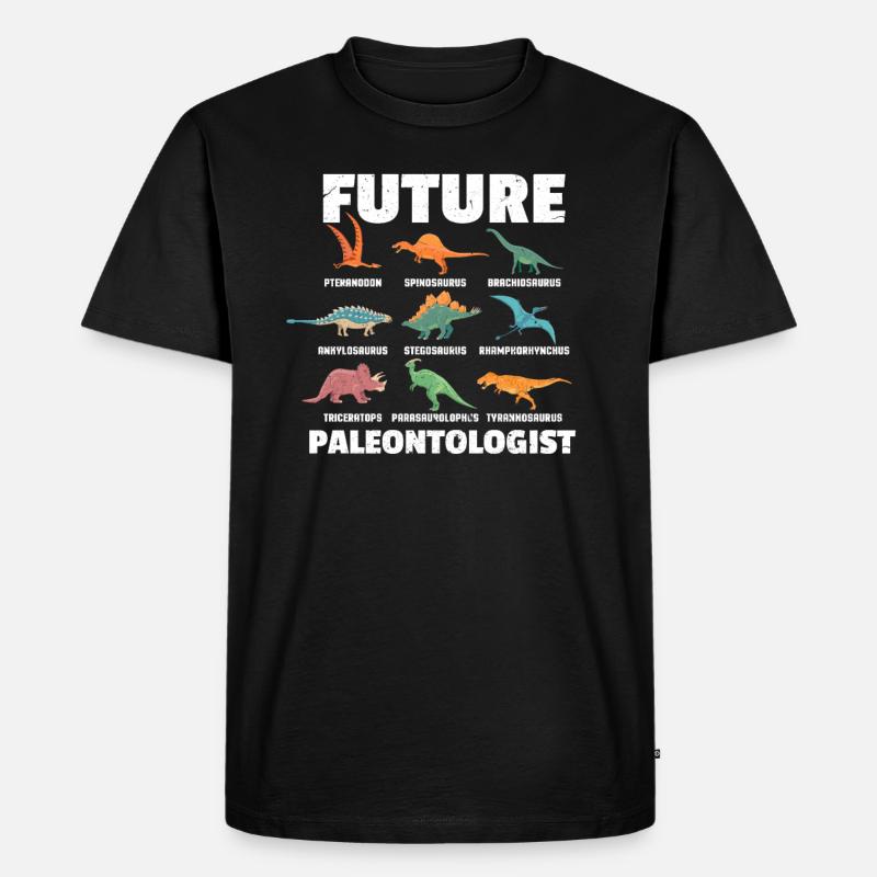 Paläontologie - Männer Premium Bio T-Shirt - Schwarz
