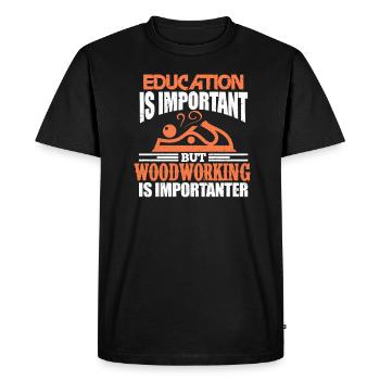 Carpenter carpenter carpenter wood craftsman - Men's Premium Organic T-Shirt - black - Front - Nico (187cm)