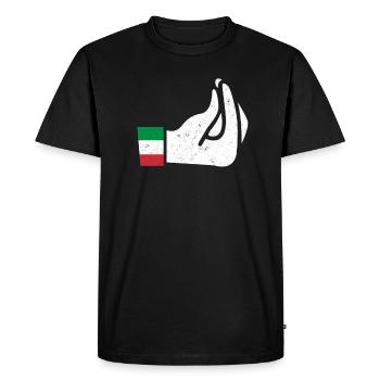italien - T-shirt Premium bio Homme - noir - Devant - Nico (187cm)